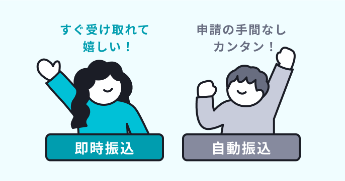 自動振込もこれまで通り